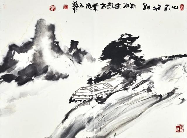 尹沧海国画山水画作品欣赏(图20)