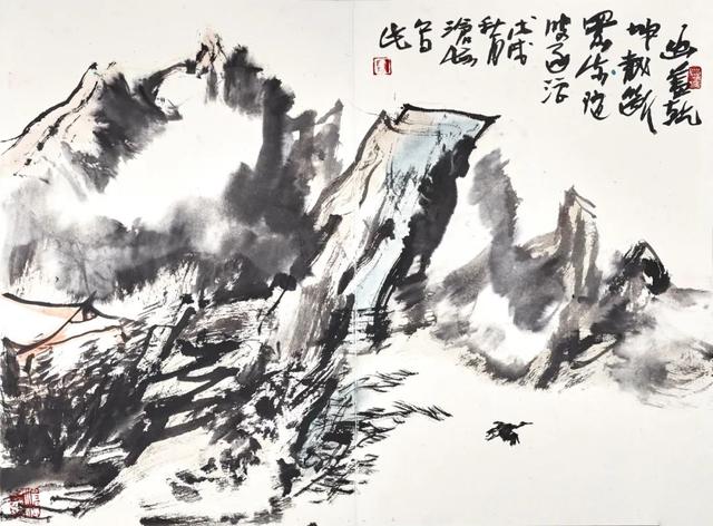 尹沧海国画山水画作品欣赏(图16)