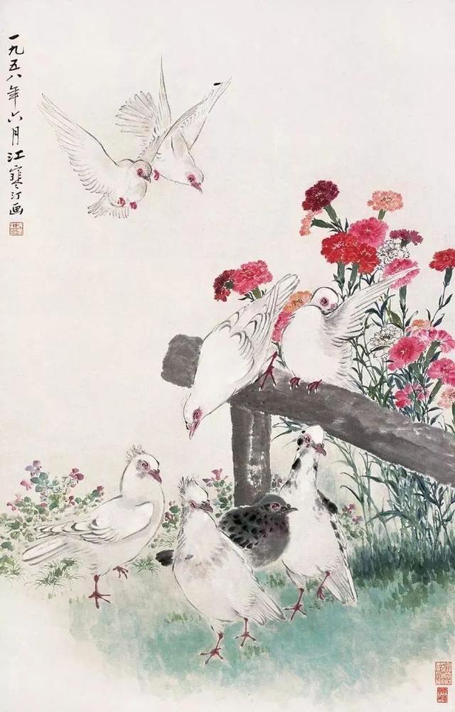 海派画家四大名旦花鸟画作品欣赏(图15)