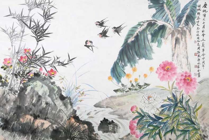 胡佩衡山水画作品欣赏(图14)