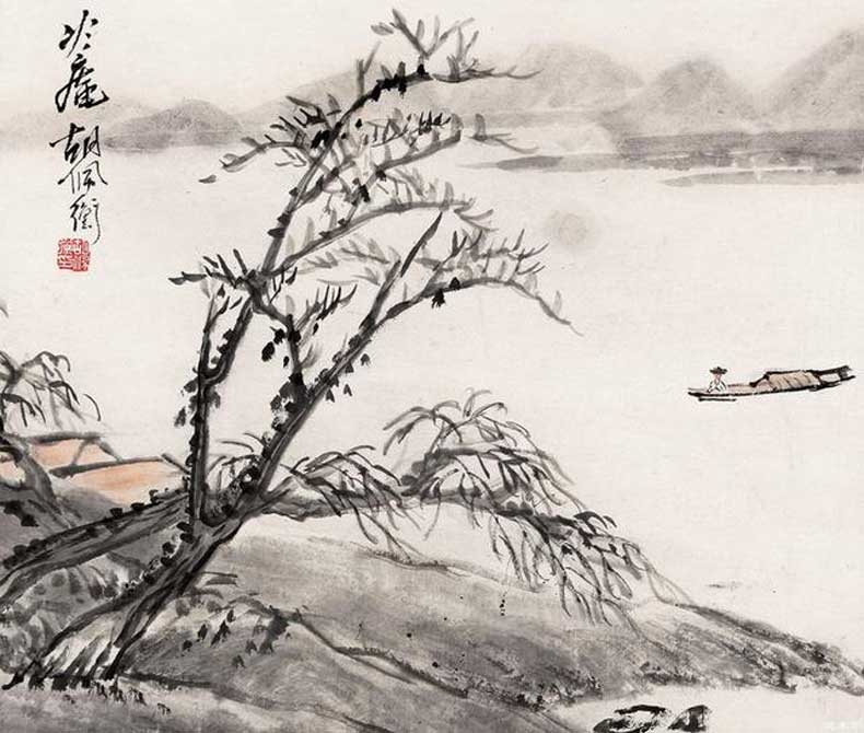 胡佩衡山水画作品欣赏(图7)