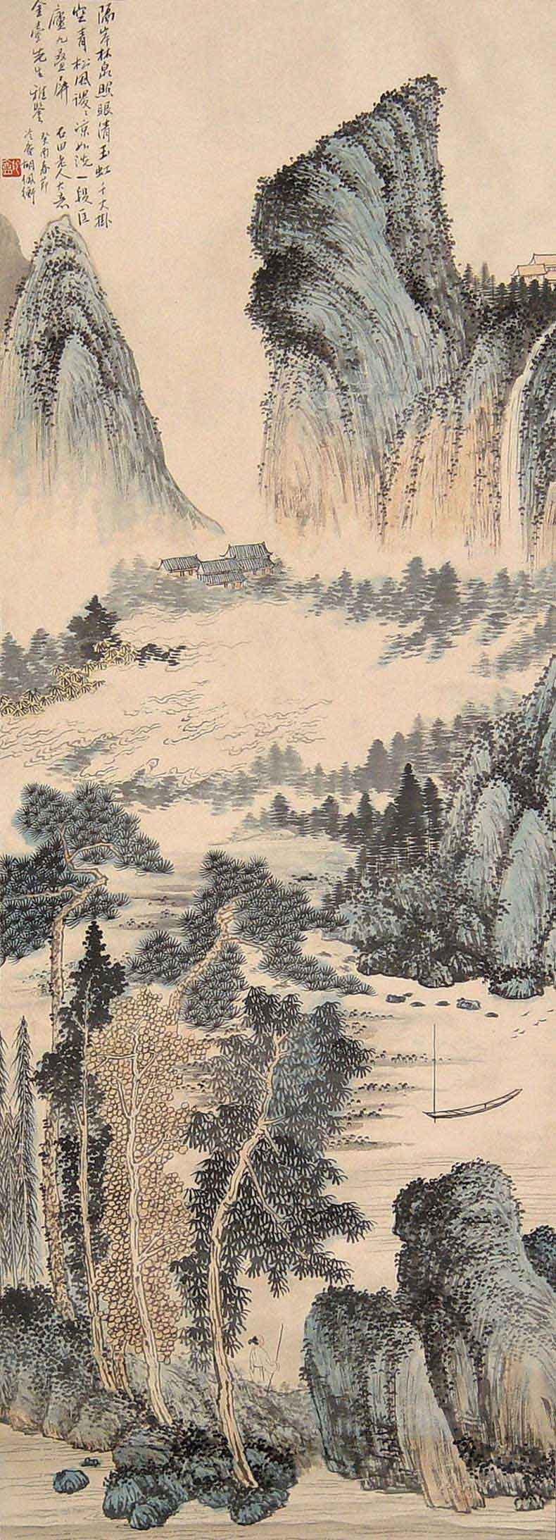 胡佩衡山水画作品欣赏(图25)